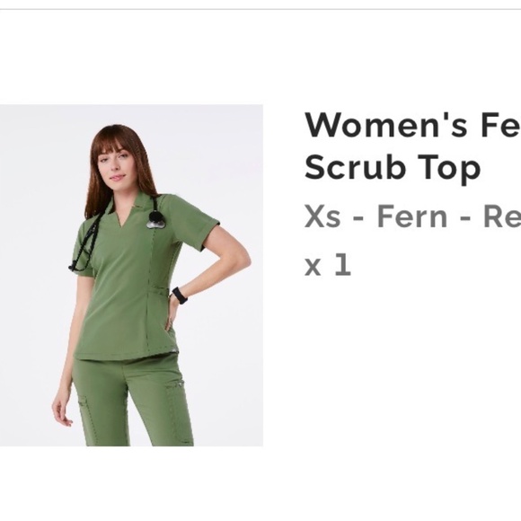 Figs scrub set in Fern - Picture 1 of 2